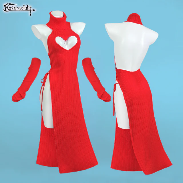 Plus Size Heart-Shaped Cheongsam KO59