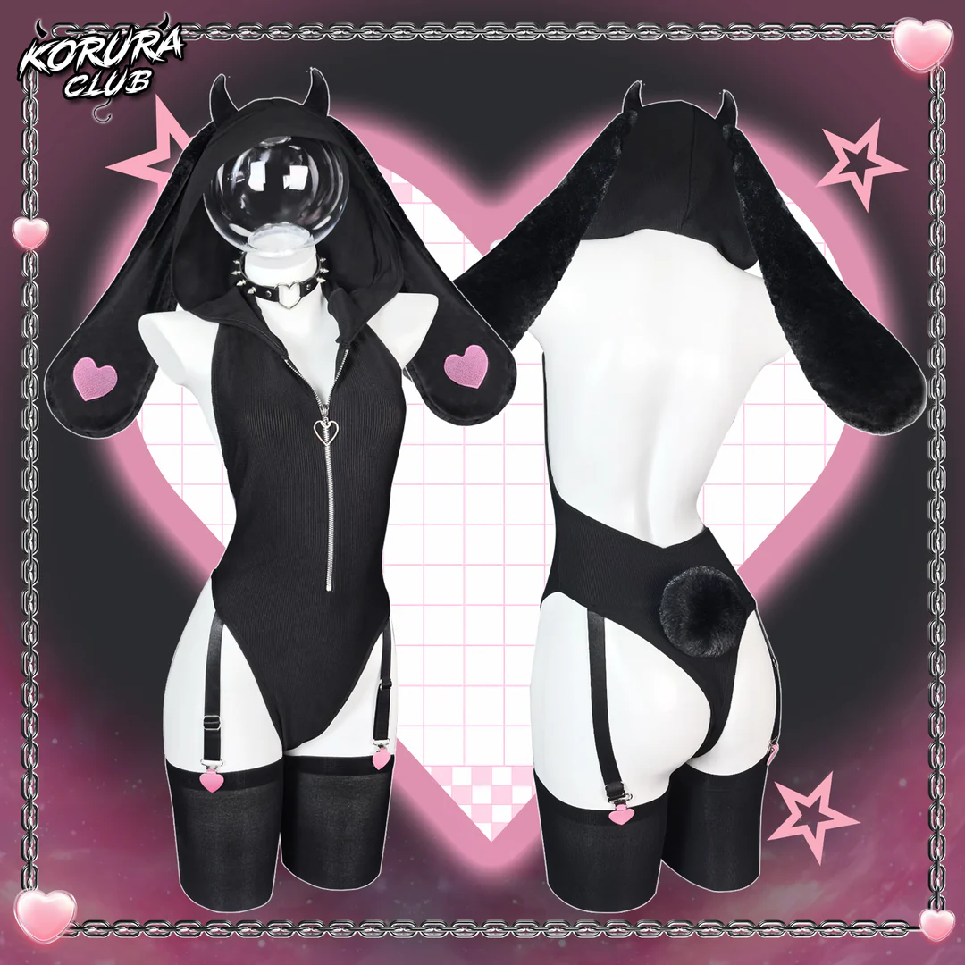 Sleeveless Bunny Costume Bodysuit KO129