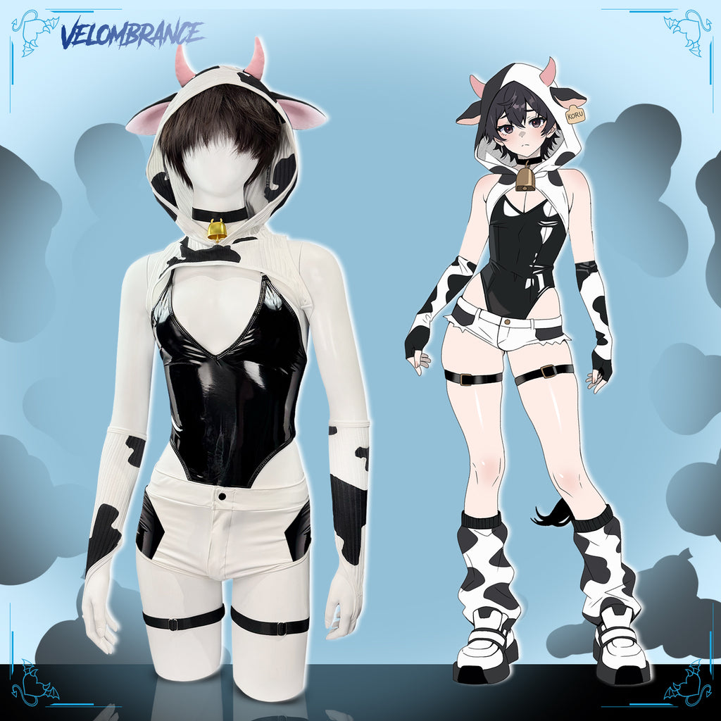 Cow Bodysuit (8-Piece Set） AS42