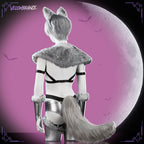 Cosplay Wolf Strappy Bodysuit (6-Piece Set) AS05