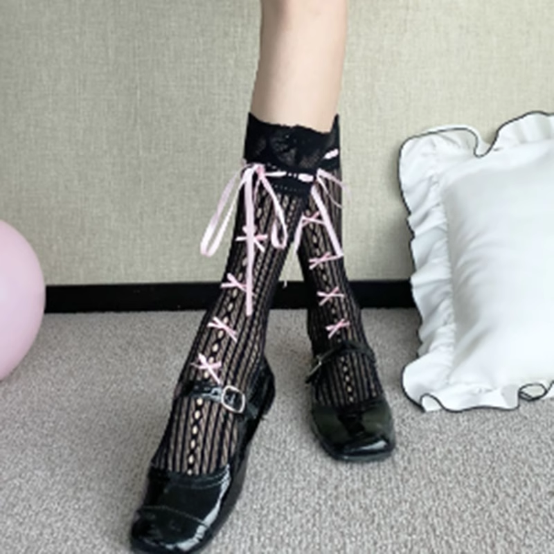 Bow mid-calf socks HA2359