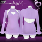 Heart-Trimmed Frayed Skirt KO116