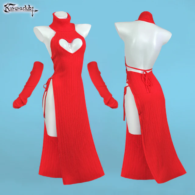 Red Heart-Shaped Cheongsam SD82