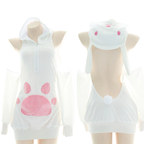 Plush hooded girl costume   HA2101