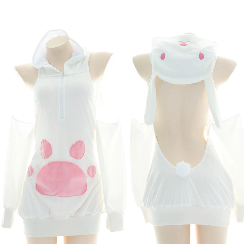 Plush hooded girl costume   HA2101