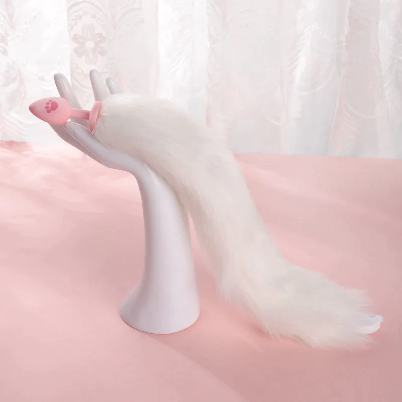 Glowing Rabbit Foxtail Anal Plug HA2354