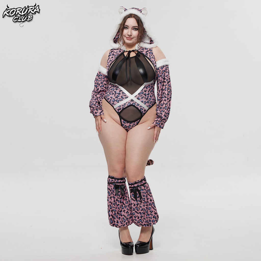 Pre-sale Snow Leopard Cosplay Bodysuit KO149