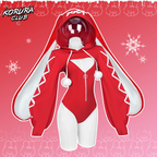 Cosplay Christmas Floppy Bunny Jumpsuit KO118