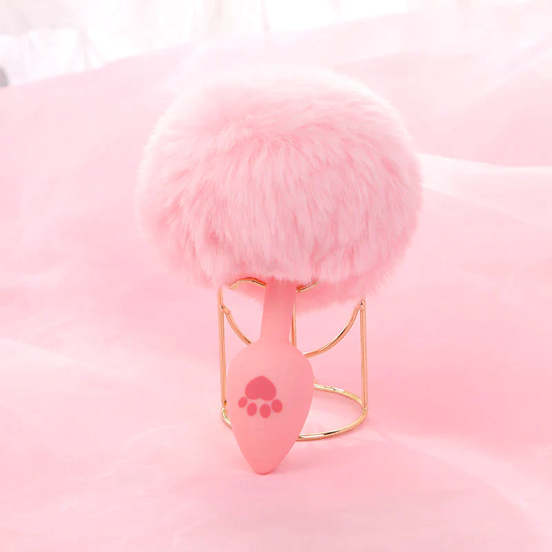 Glowing Rabbit Foxtail Anal Plug HA2354