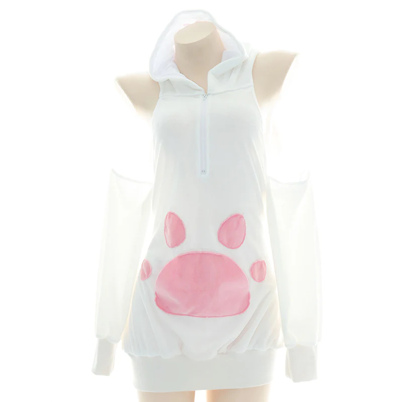Plush hooded girl costume   HA2101