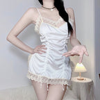 Lace satin covering dress  HA2503
