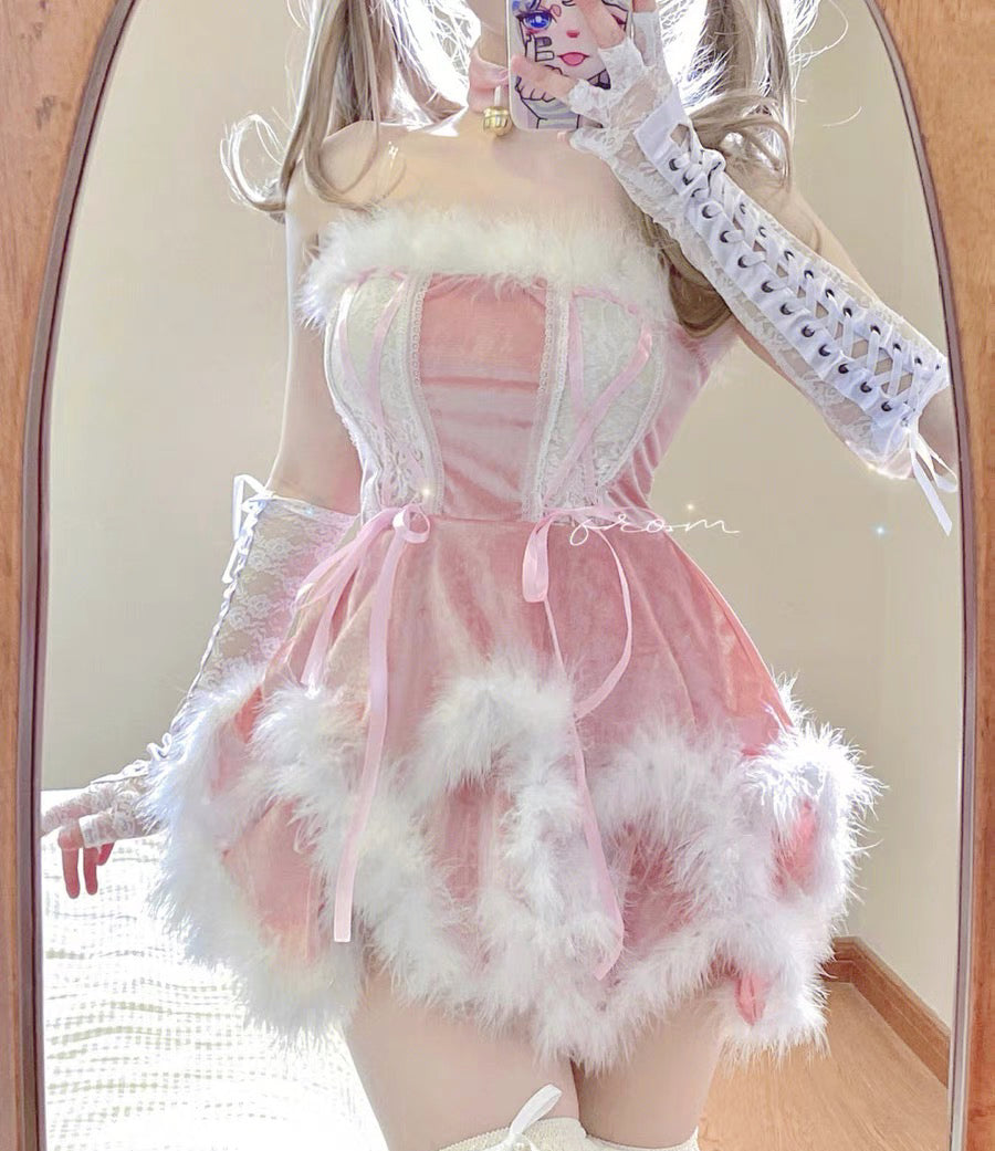 Pink bunny girl suit HA2228