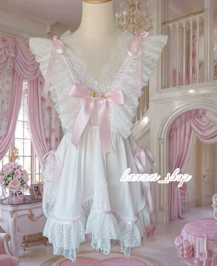 Lace bow dress HA29750
