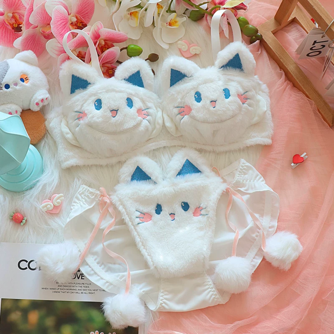 Cute plush underwear set HA2401
