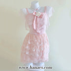 Pink Ruffle Puff Dress HA0892