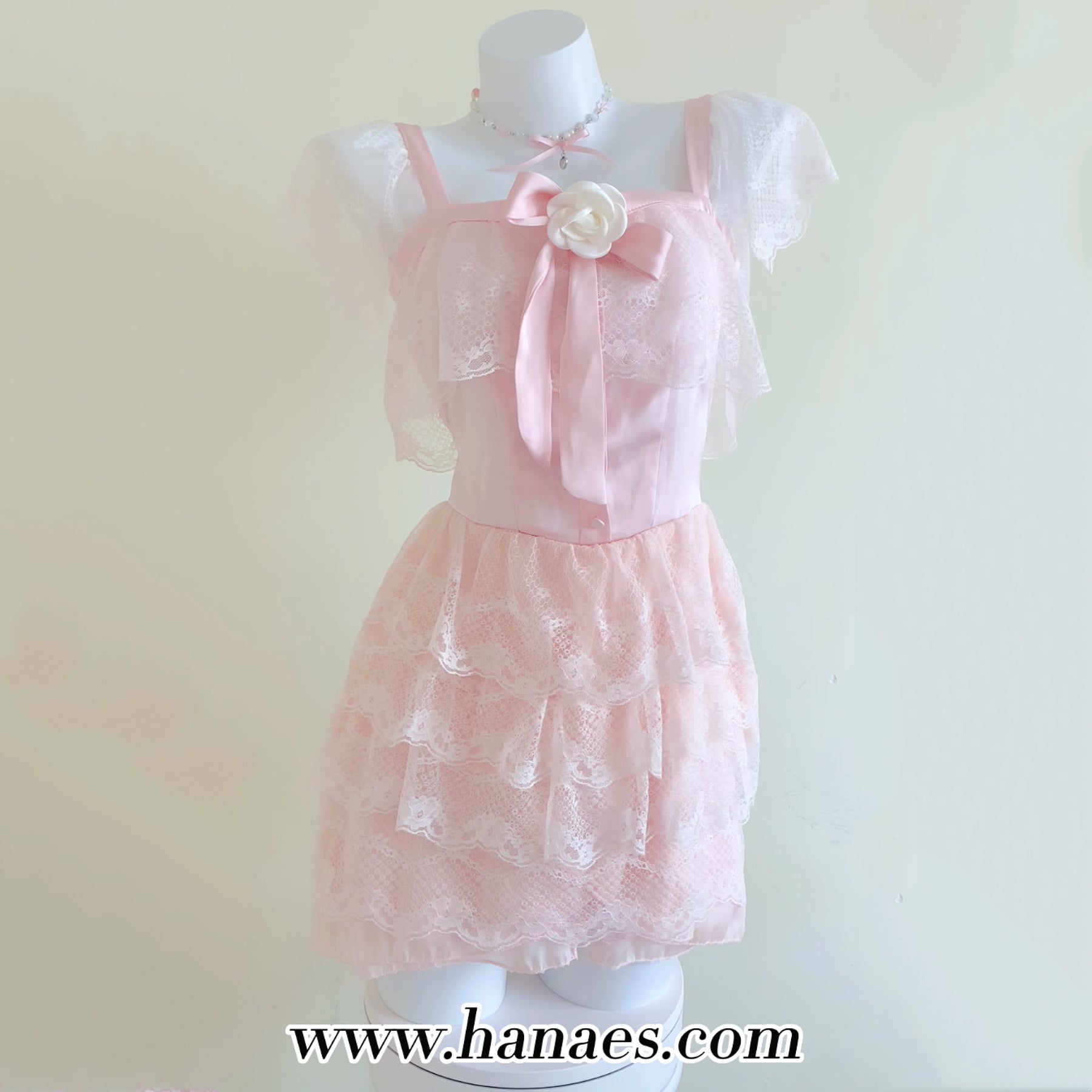 Pink Ruffle Puff Dress HA0892