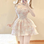 Pink floral dress HA2262