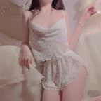 Floral suspender two-piece set HA2275
