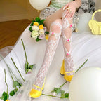 Girl Heart Rose High Knee Socks   HA1993