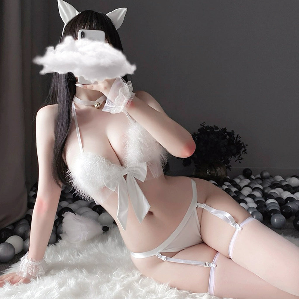 Pink cat suit (send stockings) HA2301
