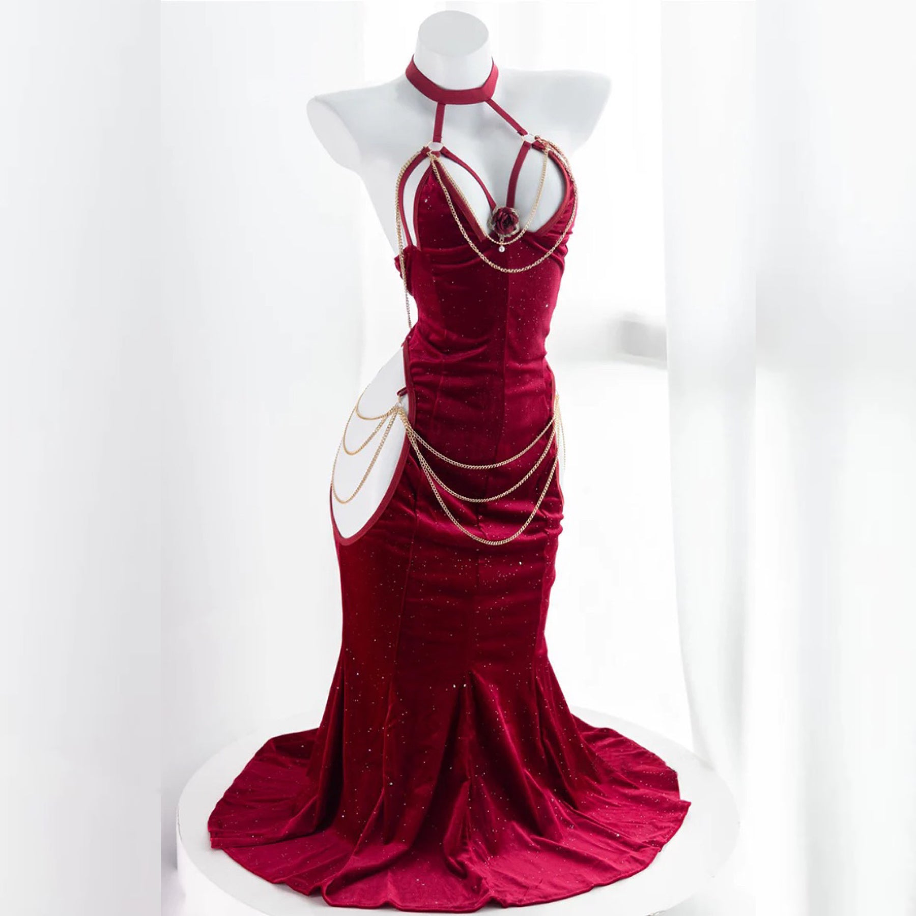 Chain Fishtail Dress HA2467