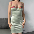 Summer fresh suspender dress HA2486