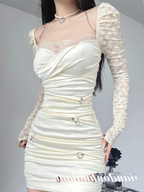 Long sleeve lace dress HA2323