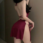 Halterneck suspender dress HA2886