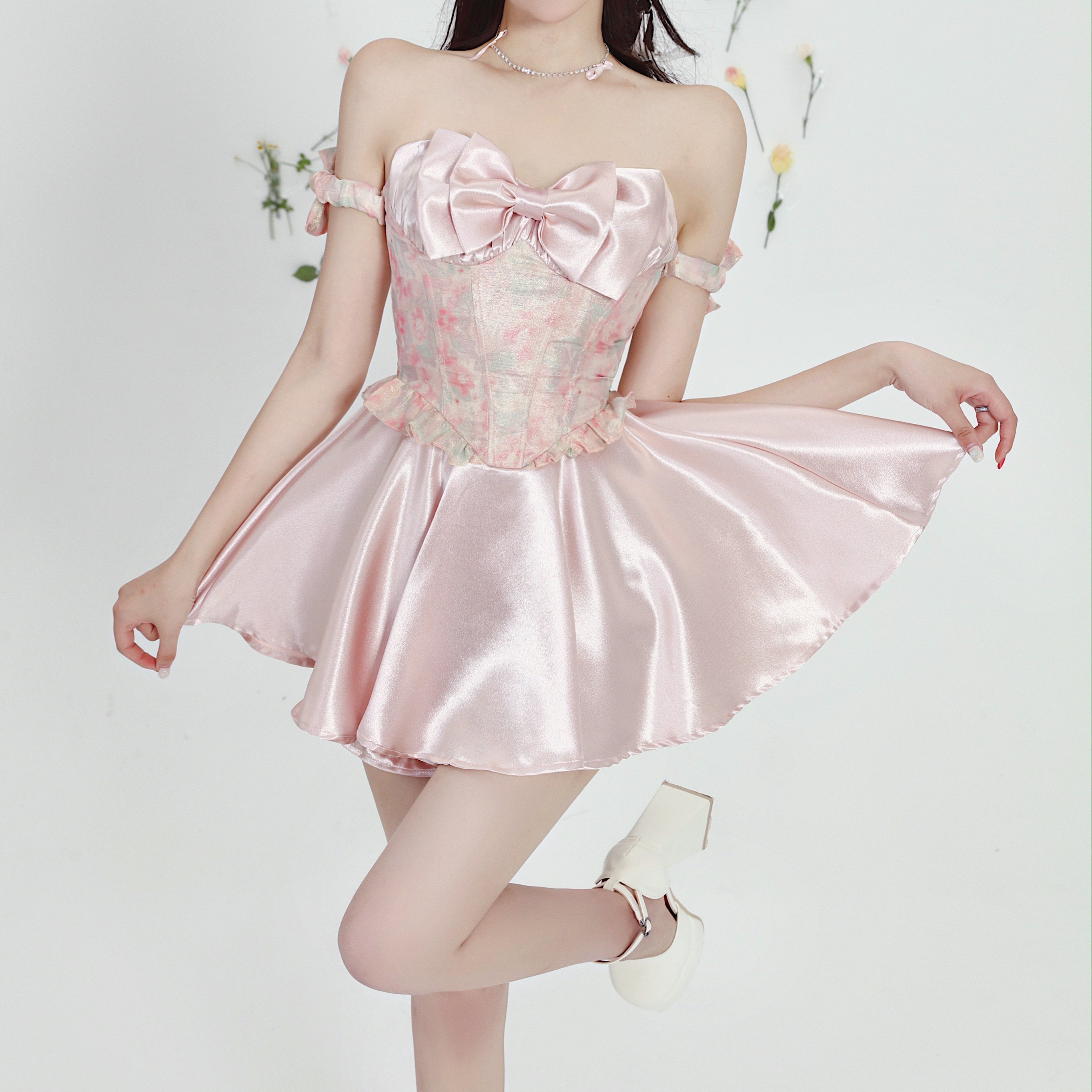 Pink Bow Dress   HA1736