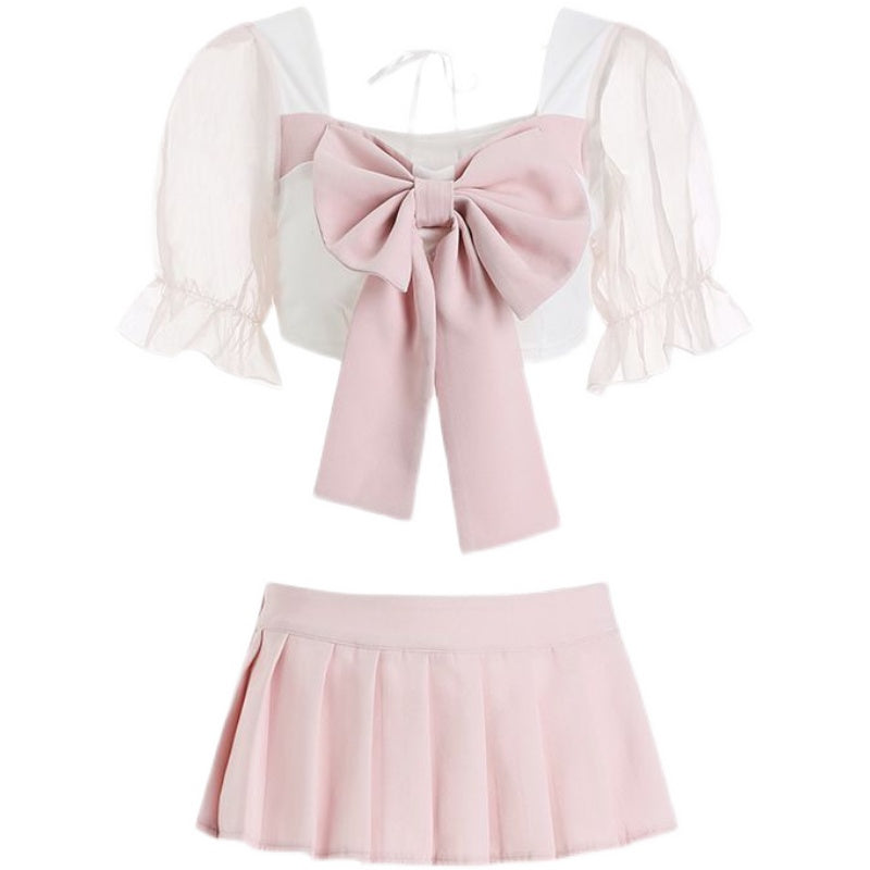 Sweet bowknot student uniform   HA2078