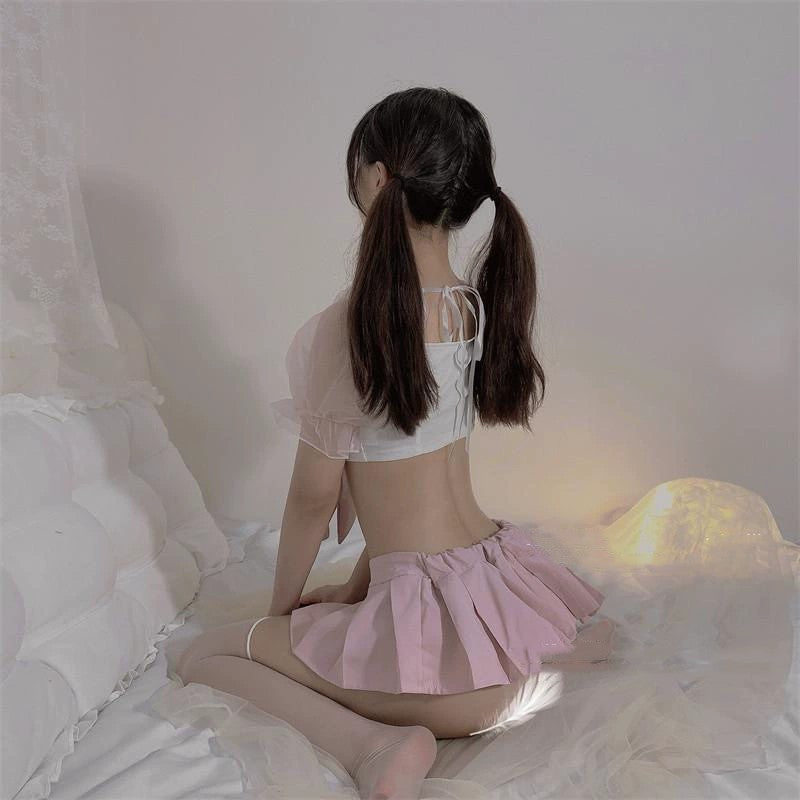 Sweet bowknot student uniform   HA2078