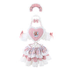Sweet Plaid Halter Suspender Set   HA2154