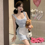 Chubby hot girl slim dress   HA1987