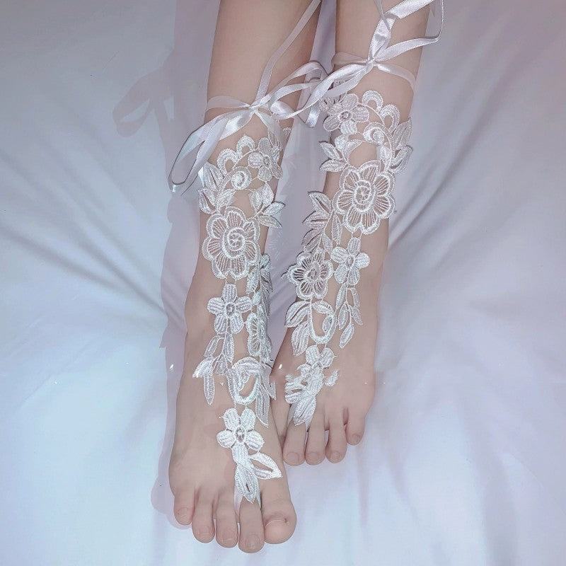 Foot Fetish Jewelry Socks   HA2076