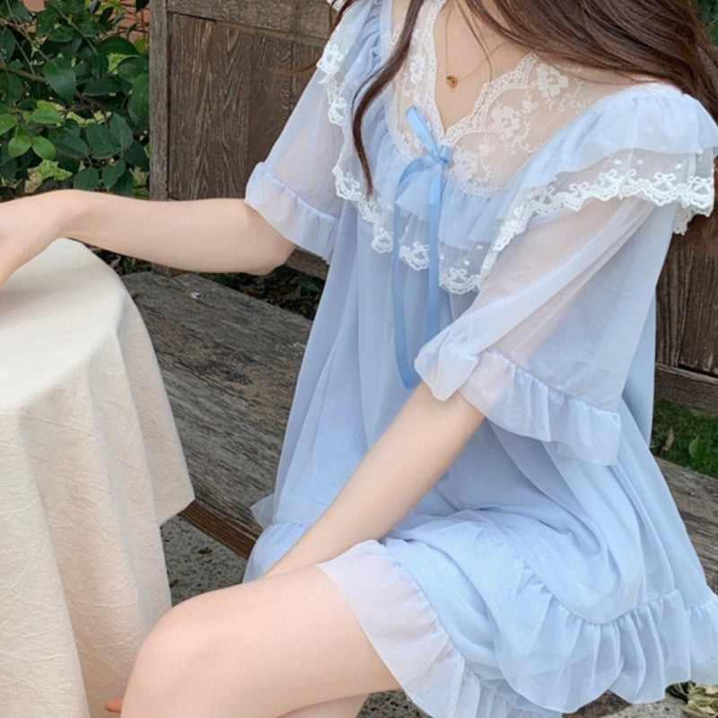 Thin Short Sleeve Shorts Homewear   HA1756