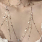 Silver Titanium Body Chain  HA2120