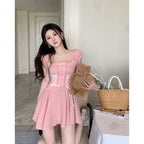 Ballerina Square Neck Dress   HA2144