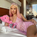 Mesh bowknot nightdress dress  HA2085