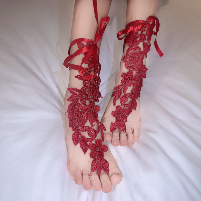 Foot Fetish Jewelry Socks   HA2076