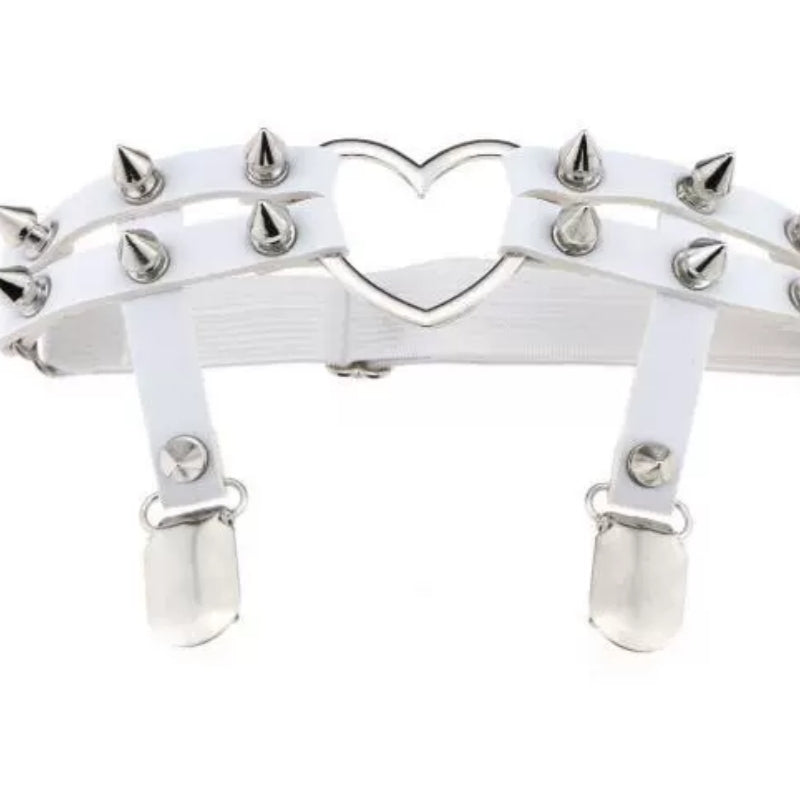 Punk Studded Garter Leg Rings HA2190