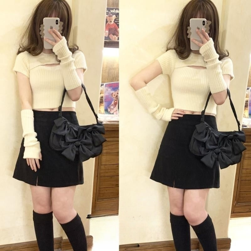 Slim Fit Spice Sheath Sweater Dress  HA2170