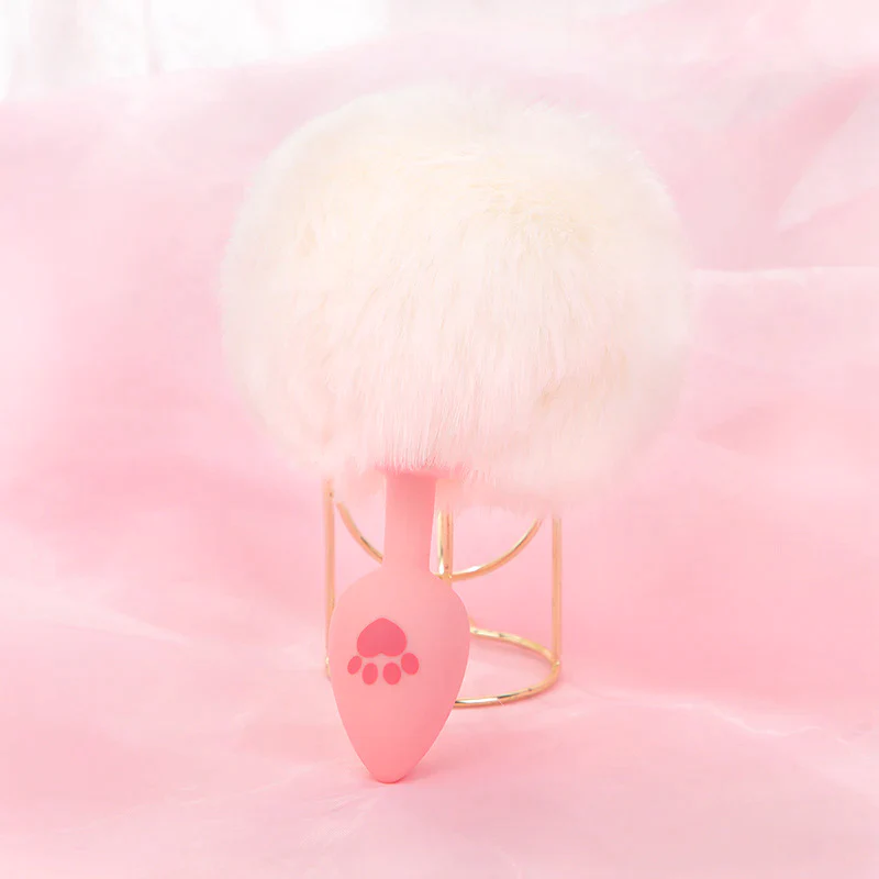 Glowing Rabbit Foxtail Anal Plug HA2354