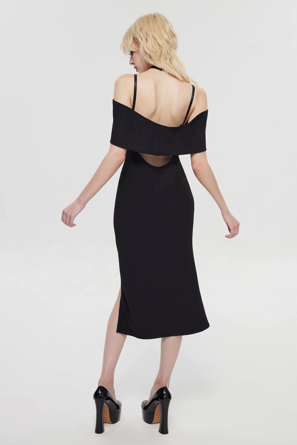 Pre-Sale Gothic Off Shoulder Black Dress HK006