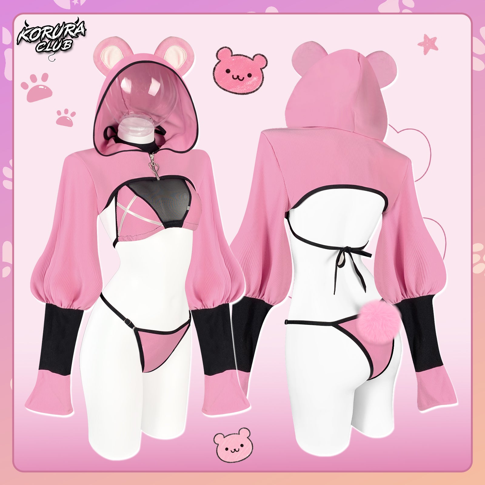 Cute Bear Cosplay Costume KO140