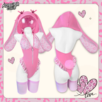 Pre-sale Cosplay Leopard Print Bunny Lingerie KO141
