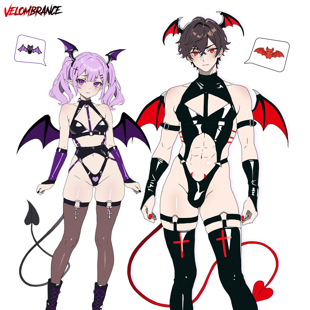 Demon Couple Cosplay Costume CP02