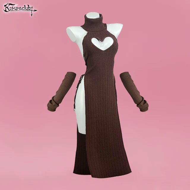 Plus Size Heart-Shaped Cheongsam KO59