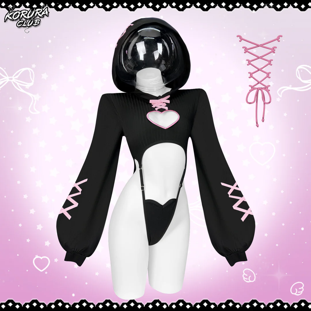 KORURACKUB-HEART HOLLOW BODYSUIT SR16