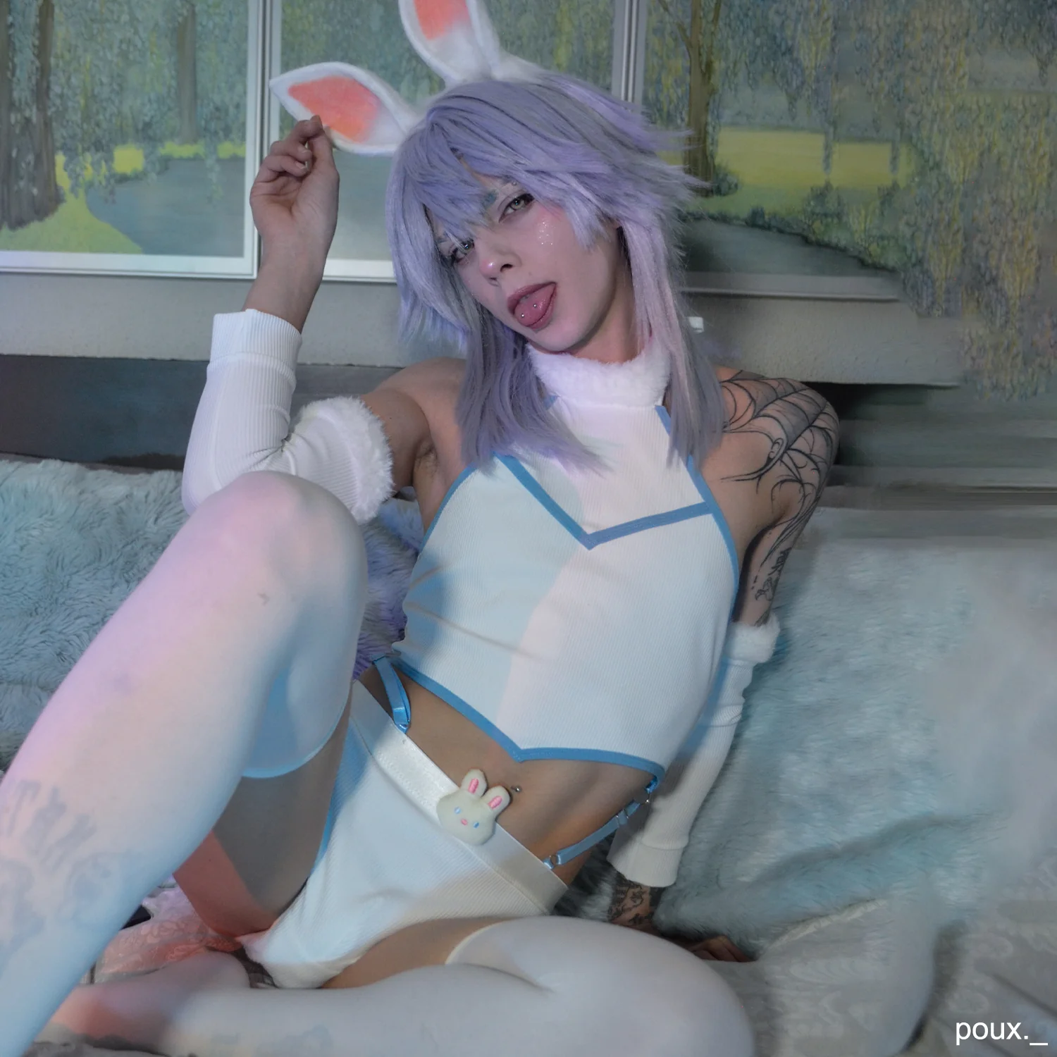 Cosplay Cute Bunny Ear Knitwear AS06