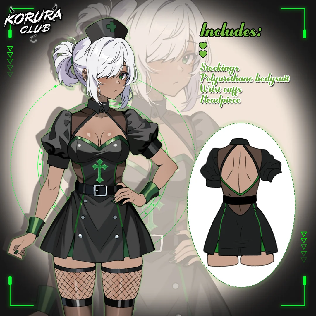 Pre-sale Cyberpunk Nurse Cosplay KO170